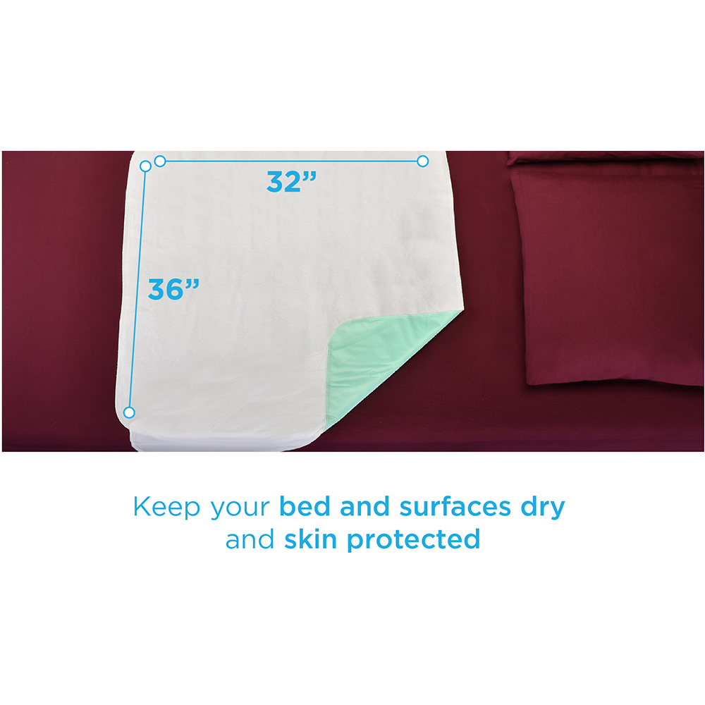 UNDERPAD 32" X 36" WITH TUCK FLAPS WHITE